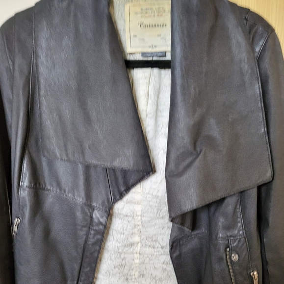 Anthropologie Black Leather jacket size small - Picture 5 of 7